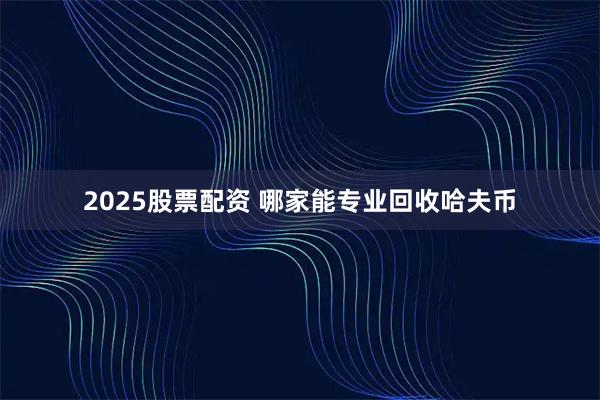 2025股票配资 哪家能专业回收哈夫币